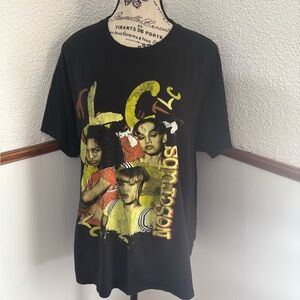 TLC “No Scrubs” Graphic Band Tee Black Size XL